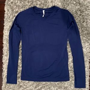 Athleta Women's Long Sleeve Tee - Navy Blue